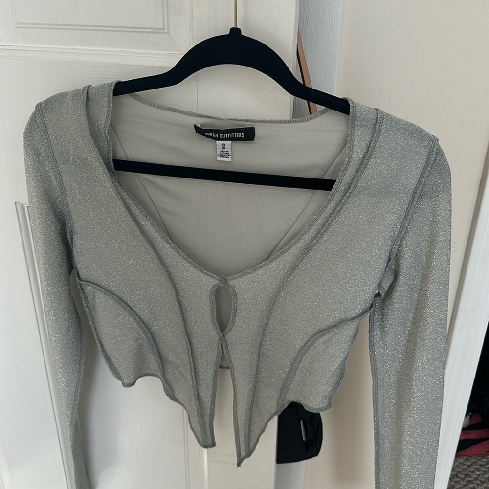 Sparkly grey top